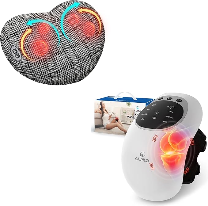 Knee Massager with Heat Back Massager
