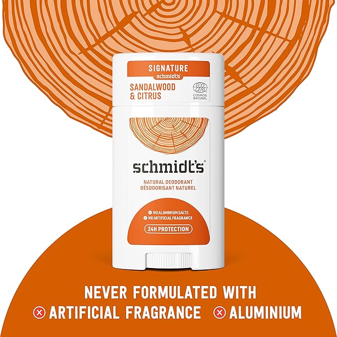 Schmidt's Aluminum Free Natural Deodorant Charcoal &amp Magnesium 2 Count For Women and Men with 24 Hour Odor Protection &amp Aluminum Free Natural Deodorant