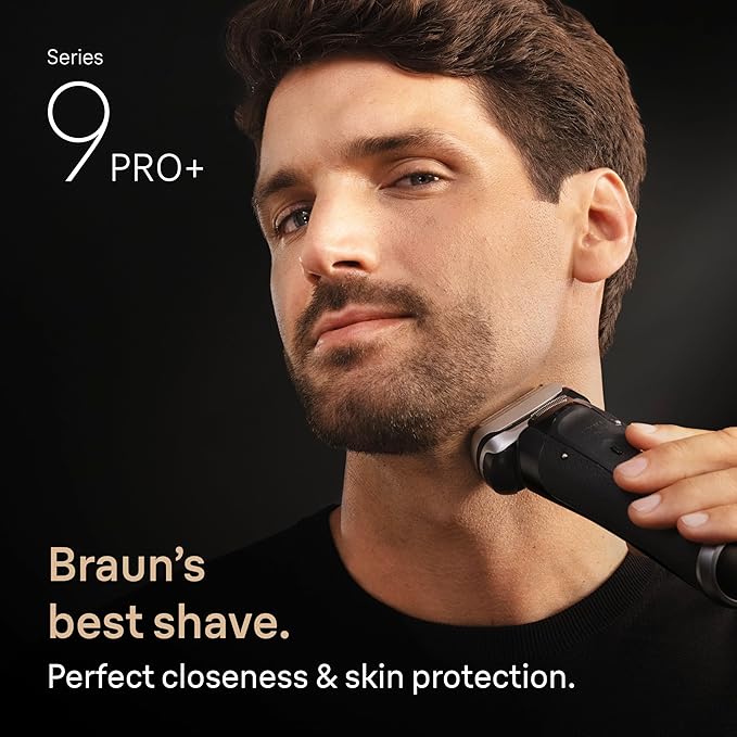 Braun Series 9 PRO+ Electric Shaver Pro SensoAdapt 6in1 SmartCare Center Wet &amp Dry Razor 9660CCPS Black