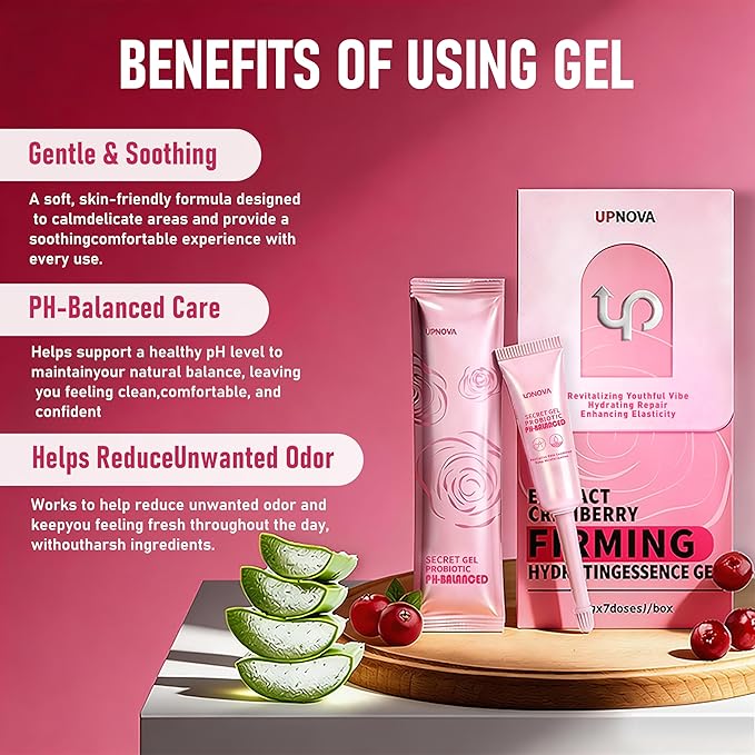 Intimate Care Essence Gel Firming &amp Hydrating pH Balancing Moisturizing Cream for Women Gentle &amp Soothing Formula 5g x 14 Tubes (2-Pack)