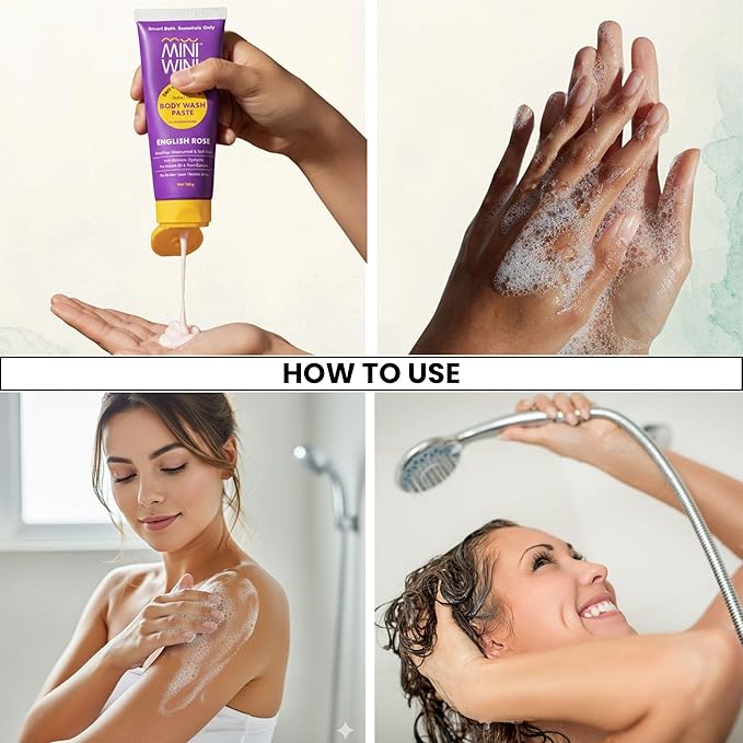 2 in 1 Travel size Body wash Paste - Waterless 3X Concentrated Shower Gel for Face &amp Body TSA Approved Aloe-Base for Sensitive Dry &amp Oily Skin Vegan Sulfate-Free 100g (3.2 fl oz)