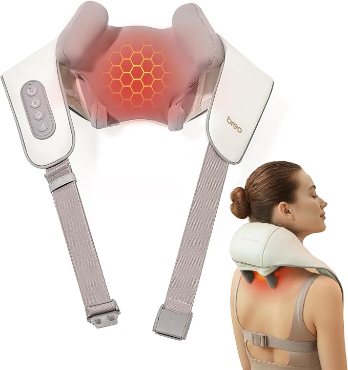 Breo N5 Mini Neck Massager with Heat Electric Massager for Neck and Shoulder Deep Massage at Home Muscle Relaxation Gifts
