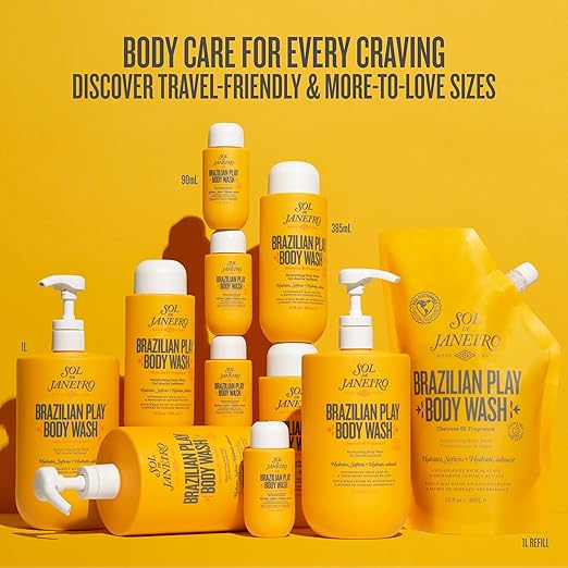 Sol de Janeiro Brazilian Play Body Wash | Moisturizing Shower Gel in Cheirosa 62 Scent
