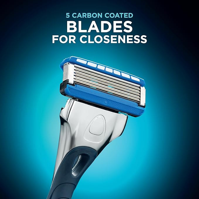 Wilkinson Sword Hydro 5 Skin Protection Regular – Razor Blades for Men Blue Pack of 8