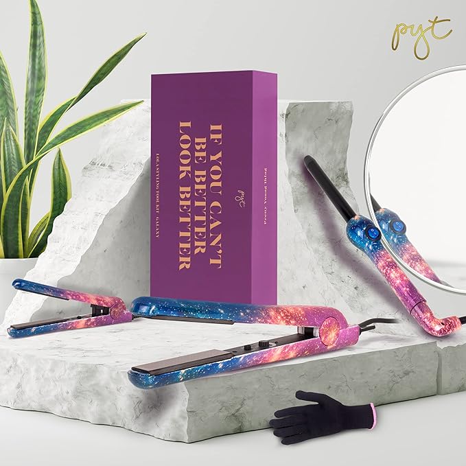 PYT Lola Tool Kit 1.25 Flat Iron 1 Curling Wand 19 mm 1 Mini Hair Straightener