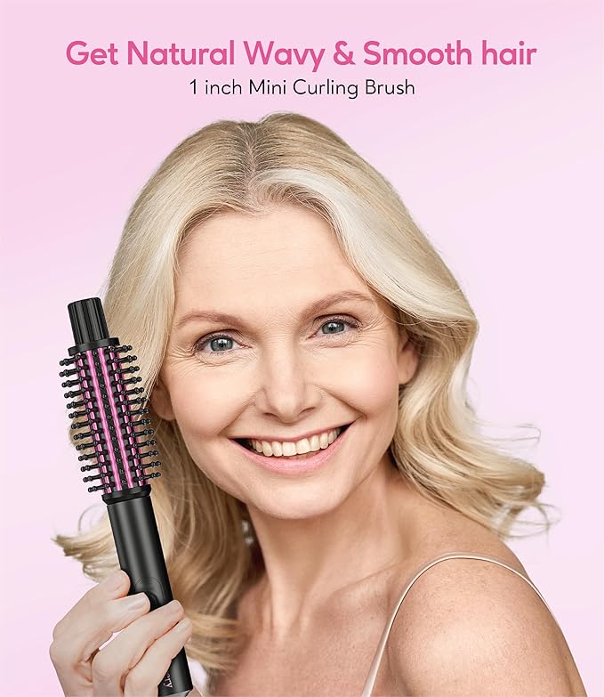 Farery Mini Thermal Brush 1 Inch &amp H8 Professional Ionic High Speed Hair Dryer