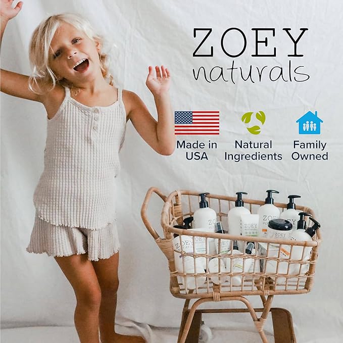 Zoey Naturals - Soothing Lavender Bubble Bath for Kids &amp Babies Tear-Free Moisturizing Toddler Soap with Aloe &amp Avocado Oil for Calm Experience - Made in USA 17 oz