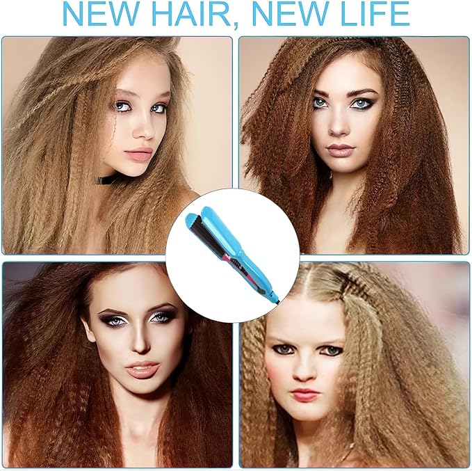 Hair Waver Crimpers for Women Crimping Tool 30s Rapid Heating Volumizing Hair Crimper Styler for Fluffy Hairstyle Corn Waves