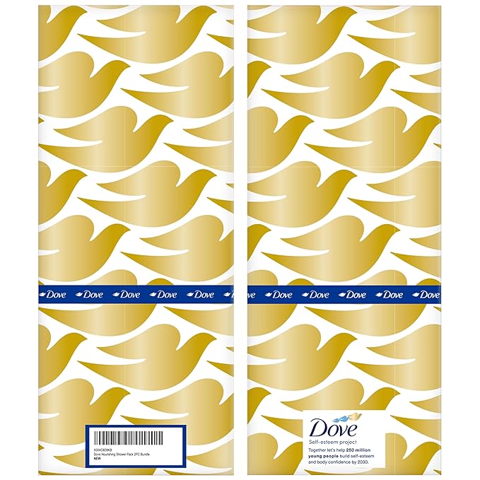 Dove Nourishing Care Gift Set – Deep Moisture Body Wash + Crushed Macadamia &amp Rice Milk Exfoliating Body Polish (2 Piece Set)