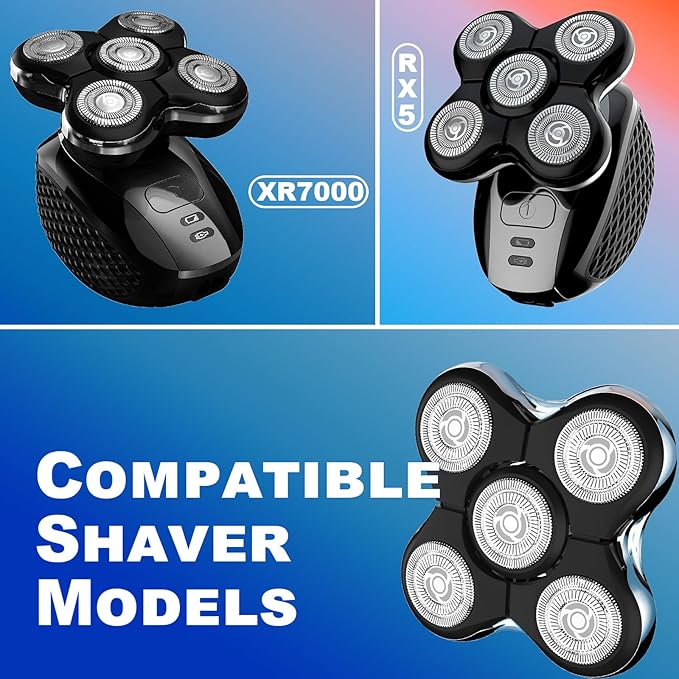2PACK XR7000 Balder Pro Replacement Head Compatible with Remington Balder Pro Head Shaver Model XR7000/XR1500/XR1501