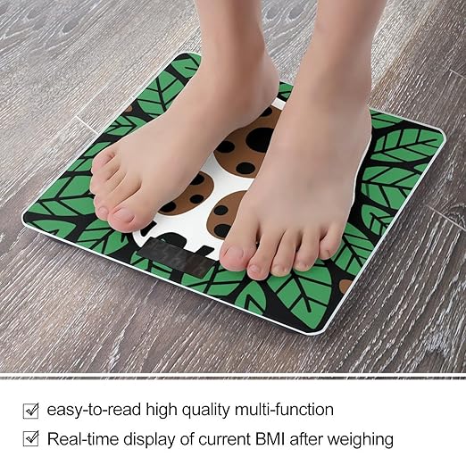 Bear Clan Symbol Scale for Body Weight Sturdy Tempered Glass Weighing Scales with LCD Display Accurate Digital Bathroom Scale Convenient Body Fat Smart Scales Easy Read