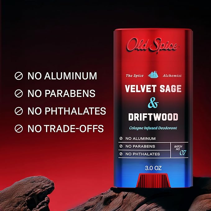 Old Spice The Spice Alchemist Collection Body Wash + Aluminum Free Deodorant Bundle for Men Velvet Sage + Drift Wood Scent 24/7 Cologne Infused Scent No Trade Off Formula 20 oz &amp 3 oz (Pack of