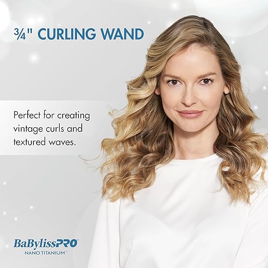 Nano Titanium Professional Curling Wand For All Hair Types Reaches 430 Degrees For Long Lasting Curls