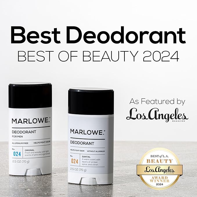 MARLOWE. Santal Body Care Set – Body Wash Lotion &amp Deodorant – Energizing Moisturizing &amp Nourishing with Natural Ingredients Warm Amber &amp Citron Scent
