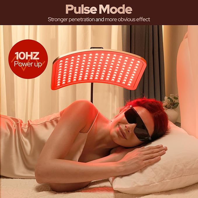 Red Light Therapy for Body and Face Infrared Red Light Therapy Lamp with Stable Stand 660nm and 850nm Infrared Pannel with Remote