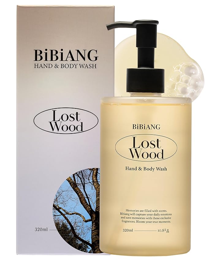 Lost Wood Body Wash - Korean Body Care for Cleansing &amp Moisturizing - Hydrating Body Care Formula with Woody Soap Scent Honey Propolis &amp Chamomile - 10.82 fl.oz