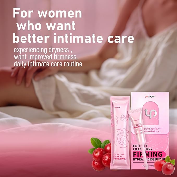 Intimate Care Essence Gel Firming &amp Hydrating pH Balancing Moisturizing Cream for Women Gentle &amp Soothing Formula 5g x 14 Tubes (2-Pack)