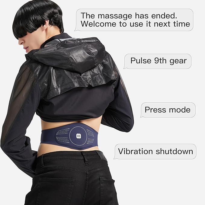 Master Massage Portable Heating Pad Heated Belt for Lower Back Pain Relief with Heat Vibration Massage