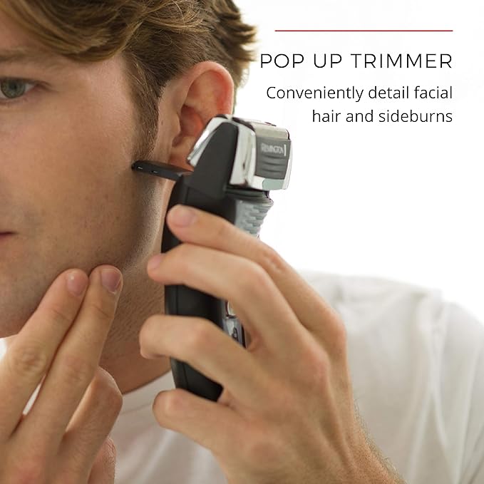 Remington F5 Power Series Foil Shaver Electric Razor for Men Cordless Rechargeable with Pop Up Trimmer Pivot &amp FlexFoil Technology Lightweight Handheld Design Black