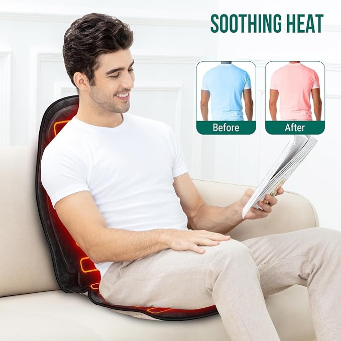 Snailax Vibration Back Massager and Shiatsu Foot Massager