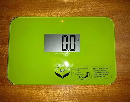 NewlineNY Auto Step On Super Mini Travel Bathroom Scale 5.25 x 8.5 SBB0638SM: Green