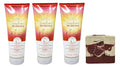 Bath &amp Body Works Sunshine Mimosa Moisturizing Body Wash 3 Pack with a Cherry On Top Bar Soap