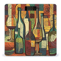 Wine Bottle Art Bathroom Scale Rounded Smart Scale for Body Weight Automatic Power On/Off Weight Scales Accurate Bathroom Digital Scales for Pet Home Bedroom Kitchen