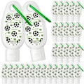 Leelosp 24 Pcs Soccer Team Gift Bulk Mini Sunscreen Travel Size 1oz Sport Party Favor Sunscreen Keychain with Clip Spf 30 Fragrance Free Broad Spectrum Soccer Accessories for Girl