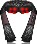 Shiatsu Neck and Back Massager with Heat Electric Deep Tissue 4D Kneading Massage Pillow for Shoulder Leg Body Muscle Pain Relief - Best Gifts for Women Men Mom Dad