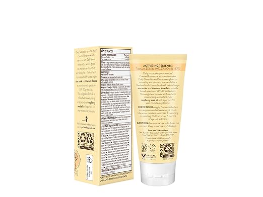 Babo Botanicals Daily Sheer Mineral Face Sunscreen Lotion SPF40 - Natural Zinc Oxide &amp Titanium Dioxide - 70% Organic Ingredients - Raspberry Oil &amp Aloe Vera - Fragrance Free - For Face - For