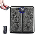 Foot Massager Mat for Relaxes Muscles Foot Plate Muscle Stimulator with Remote Control 8 Massage Modes 19 Intensity Levels Suitable for Both Office and Home Use (1 Set)