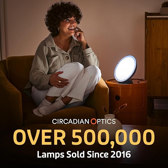 Circadian Optics Langham Clinical Grade Light Therapy Desk Lamp | 10000 Lux at 18 | As Seen On Shark Tank | 10X Power &amp Brightness | Extremely Large 22 X 12 Light Panel | Improve Body Clock