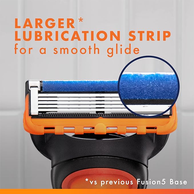 Gillette Fusion5 Mens Razor Blade Refills 12 Count Lubrastrip for a More Comfortable Shave