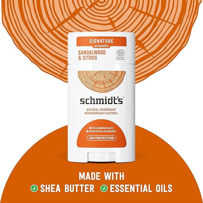 Schmidt's Aluminum Free Natural Deodorant Charcoal &amp Magnesium 2 Count For Women and Men with 24 Hour Odor Protection &amp Aluminum Free Natural Deodorant