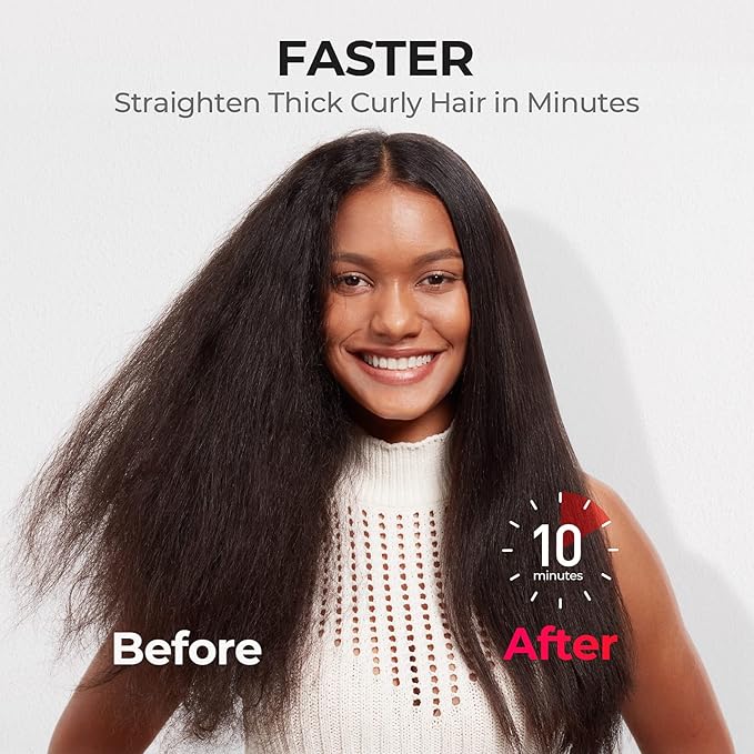 TYMO Ionic Plus Hair Straightener Brush + TYMO Ionic Compact Straightening Brush