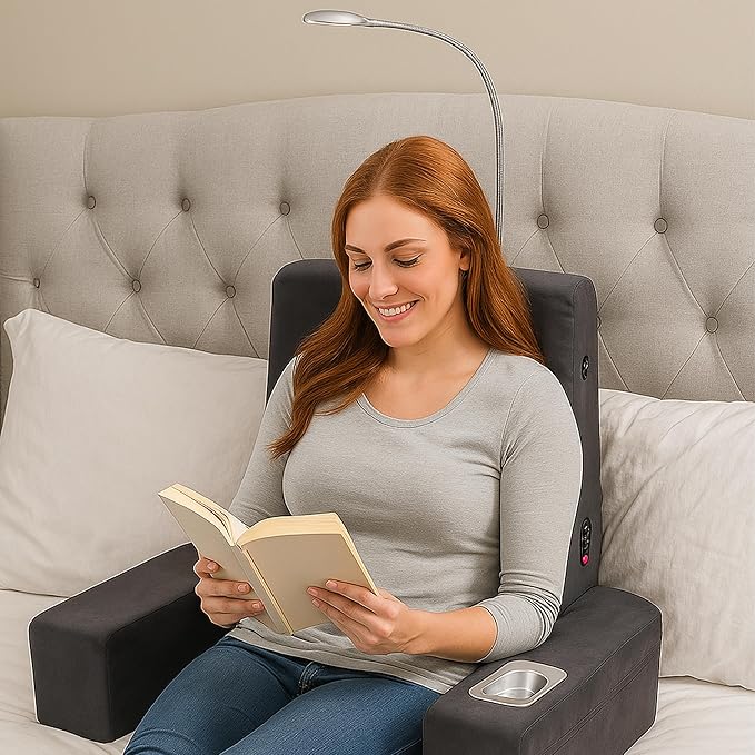 Carepeutic Bed Lounger with Heated Comfort Massager Gray1 Count (Pack of 1)