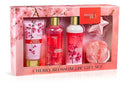 Bath and Body Gift Basket For Women Cherry Blossom Bath &amp Body Collection Includes Shower Gel Body Lotion Body Scrub Bath Bomb &amp Sponge – Mother's Day Gift for Mom