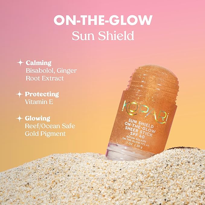 Kopari Bright as Day Sheer Mineral Sunscreen SPF 50 &amp Sun Shield On-The-Glow Sheer Sunscreen Stick SPF 40