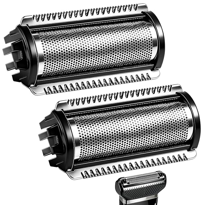 Heads Shavers compatible with MANSCAPED The Lawn Mower 5.0 Ultra SkinSafe Replacement Foil Blade2count