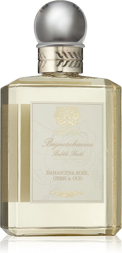 Antica Farmacista Bubble Bath - Relaxing Foam Bath with Honey Jojoba Oil &amp Aloe Vera - Luxury Gift for Any Occasion - Damascena Rose Orris &amp Oud 16 fl oz