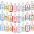 24 Pcs Paraprofessional Day Gifts Mini Hand Sanitizer Bulk Favors 1fl oz Travel Size for Party Supplies Dentist Doctor Nurse Teacher Coworker
