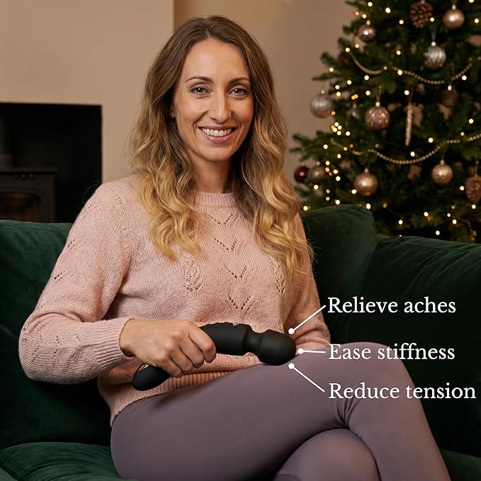 Personal Massager - 7 Speeds USB Rechargeable Portable Body Massager Hand-held Massage Tool for Back Shoulder Leg Tension Relief and Muscle Relaxation