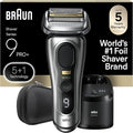 Braun Series 9 PRO+ Electric Razor for Men 5 Pro Shave Elements &amp Precision Long Hair Trimmer 6in1 SmartCare Center Wet &amp Dry Electric Shaver for Smooth Skin with 60min Battery Runtime 956