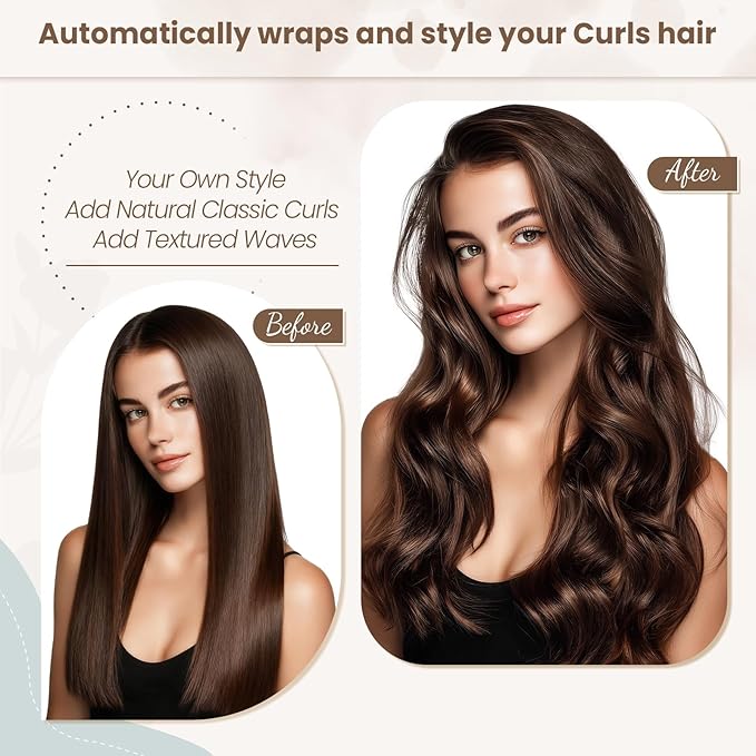 1.2IN Long Hair Barrels Attachment Compatible with Dyson Airwrap HS01 HS05 HS08 Accessories Automatic Curling Iron Curlers for Soft Inward Curls Voluminous Outward Waves