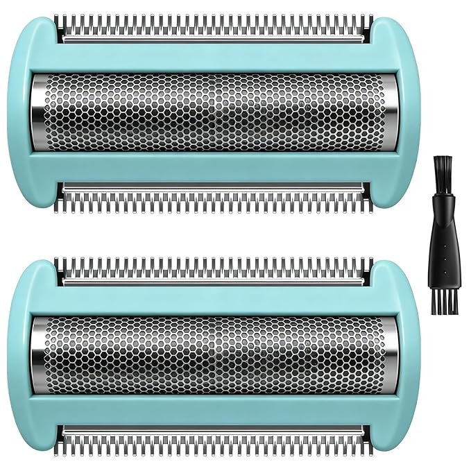 Replacement Shaving Foil Head Compatible with Philips Norelco Body Groomer Series BG5000 BG7000 BG9000 Light Green 2 Pack - BG2010/40
