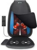 COMFIER Shiatsu Back Massager with Heat Chair Massage Pad for Back Pain ReliefMassage Seat Cushion for Home or Office Chair UseGift for MenWomen