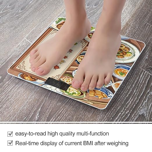 Chinese Specialties Scale for Body Weight Highly Accurate Digital Bathroom Body Scale Digital Bathroom Scales for People Anti-Slip Large LCD Display Smart Scales