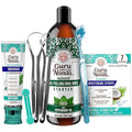 GuruNanda Whitening &amp Fresh Breath Bundle – 7-Day Whitening Strips Hydroxyapatite Toothpaste &amp Starter Pulling Oil Mouthwash 8oz for a Brighter Smile &amp Happier Gums