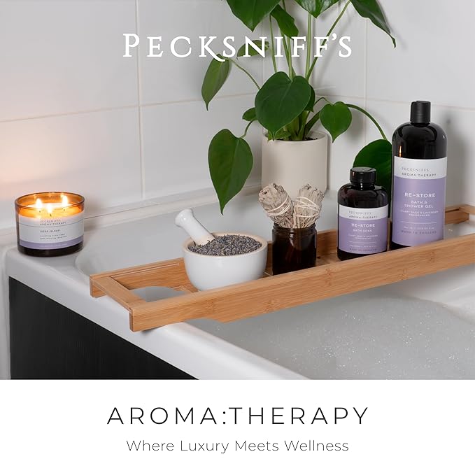 Pecksniff's Aroma:Therapy Re-Store Shower Gel – Luxurious Moisturizing Bath &amp Body Cleanser 1000 ml/33.8 fl oz Bottle