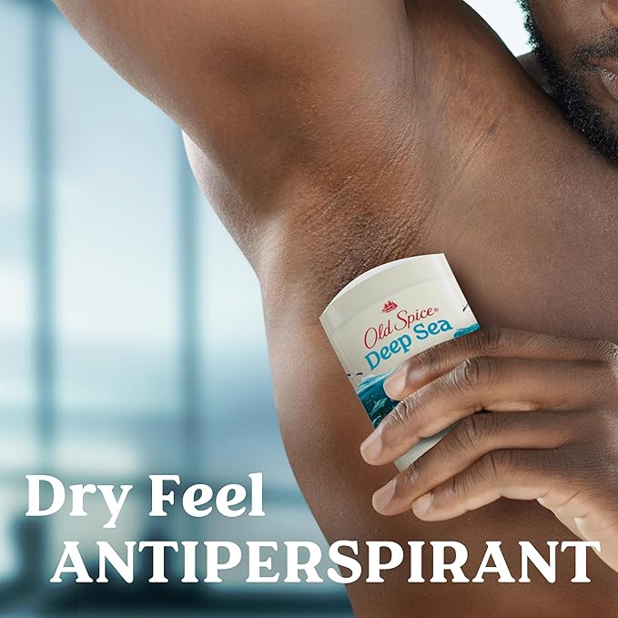 Old Spice Men's Antiperspirant &amp Deodorant Deep Sea with Ocean Elements 3.4oz (Pack of 3)